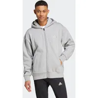 Adidas Kapuzensweatshirt ADIDAS SPORTSWEAR "M A SZN FL FZ", Herren, Gr. XL, grau (medium grau heather), Obermaterial: 70% Baumwolle, 30% Polyester, sportlich, Sweatshirts, Kapuzenjacke mit Reißverschluss