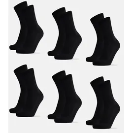 Danish Endurance Bamboo Business Socken 6er Pack Schwarz 43-46