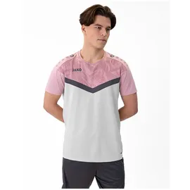 Jako T-Shirt Iconic - soft grey/dusky pink/anthra light