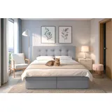 ax living Belinai 180 x 200 cm Grau
