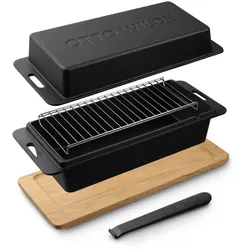 Otto Wilde Gusseisen Bräter-Set |  Perfekt zum Grillen