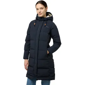 Jack Wolfskin Winter-Daunenmantel Nordlicht Coat (Fleece-Futter) navyblau Damen