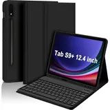 INF Schutzhülle mit Tastatur für Samsung Galaxy Tab Samsung Galaxy Tab S9+/S9 Plus - Schwarz