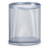 Zeller Stiftehalter 8,3 x 8,3 x 9,5 cm alufarben