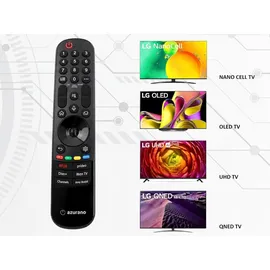 azurano Fernbedienung für LG AN-MR24GA, AKB76045003, Magic Voice Mouse Remote, OLED NanoCell QNED