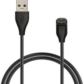 kwmobile USB Kabel Charger kompatibel mit Garmin Fenix 5 / Fenix 6 / Fenix 7 / Forerunner 745 / Tactix Delta Ladekabel - Smart Watch Ersatzkabel - Fitnesstracker Aufladekabel in Schwarz