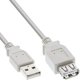 InLine USB-A 2 m Beige/Grau