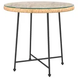 vidaXL Bistrotisch Ø 80 x 10 cm Braun