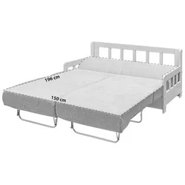 Livetastic Schlafsofa Camino Holzkorpus Rosa/Weiß