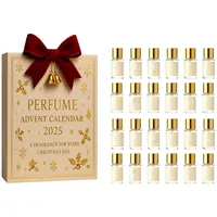 Luxus Parfum Adventskalender, 24 Designer-Düfte für Damen und Herren, 24 teiliges Duftset Beauty Geschenk, Mini-Parfumset in Reisegröße, Premium Geschenkset für Weihnachten (1Set-24pcs)
