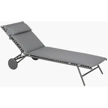 Lafuma Miami II Sonnenliege 200 x 70 x 30 cm Silber