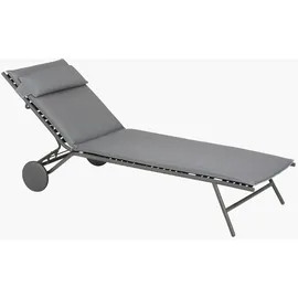 Lafuma Miami II Sonnenliege 200 x 70 x 30 cm Silber