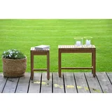 JAN KURTZ Samoa Gartentisch 50 x 25 x 40 cm Beige