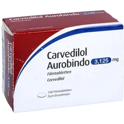 CARVEDILOL Aurobindo 3,125 mg Filmtabletten 100 St