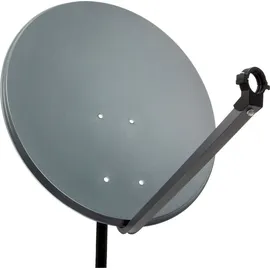 PremiumX Premium X Satelliten-Komplettanlage 4 Teilnehmer 60cm Antenne Quad LNB 50m Antennenkabel 4x HD TV Sat-Receiver