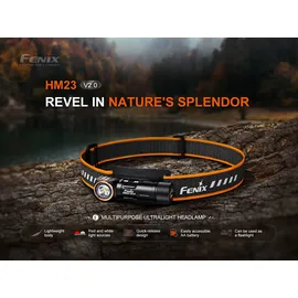 Fenix HM23 V2.0 LED Stirnlampe - 300 Lumen