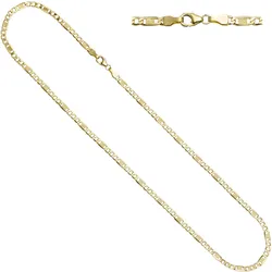 Goldkette JOBO, gold (gelbgold 333), Halsketten, Damen, Gelbgold 333, L: 45cm, 333 Gold 45 cm