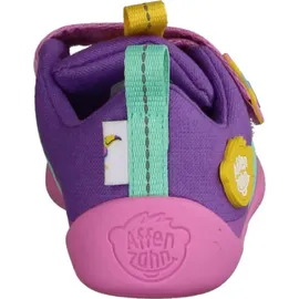 Affenzahn Barfußschuh Lucky Kreativ Tukan Lavendel / Türkis 24
