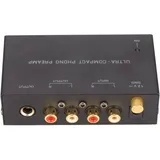 PP400 Phono-Plattenspieler-Vorverstärker, Mini-Plattenspieler-Verstärker mit elektronischem Audio-Stereo-Cinch-Eingang und Cinch-Ausgang mit