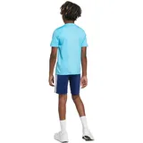 Adidas Train Essentials 3 Stripes Tee Trainingsanzug - Bright Cyan / White - 11-12 Jahre