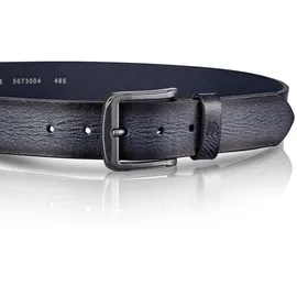 Lerros Herrengürtel Leder blau 100 cm