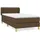 vidaXL Boxspringbett 100 x 200 cm Dunkelbraun