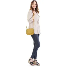 Cluty Umhängetasche Leder Gelb