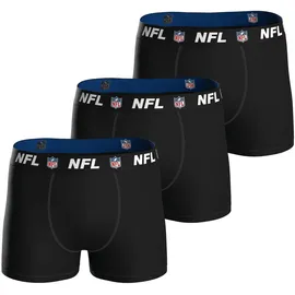 NFL Boxershorts 3er Pack Schwarz XXL