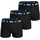 NFL Boxershorts 3er Pack Schwarz XXL