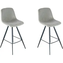 Kayoom »Barstuhl Samantha 325 2er-Set, 2er-Set Barhocker« (Set) 2 Stk.schlicht, bequem, niedrige Rückenlehne, zeitloses Design