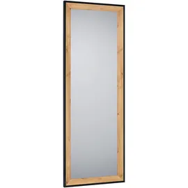 XXXLutz Mirrors & More Rahmenspiegel Bianka, Eiche Nachbildung/schwarz, 50 x 150 cm,