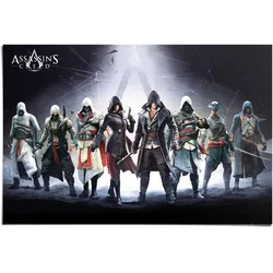 Poster REINDERS "Assassin`s Creed Charaktere", bunt (farbe bild(er): mehrfarbig), B:91,5cm H:61cm, Papier, Bilder