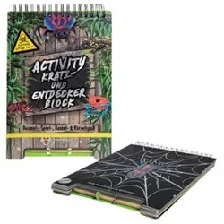 Bastelset Kratzkarten-Block RETTE SICH WER KANN! 955982 15x22cm