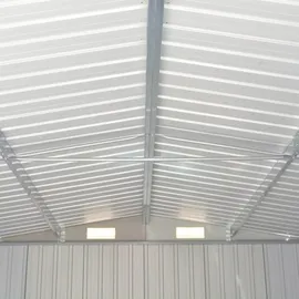 vidaXL Geräteschuppen 2,85 x 2,46 m grün