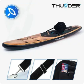 Thunder SUP Board 350 x 81 x 15 cm Braun/Schwarz