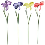 Karlie Gartenstecker Iris Metall 23 x 94 cm Blau/Mehrfarbig