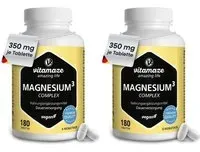 Vitamaze MAGNESIUM 350 mg Complexe citrate/oxyde/carbone végétalien Comprimé(S) 2x180 pc(s)