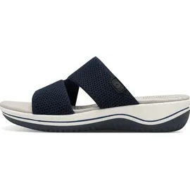 Jana Coshy Original – Die Hallux-freundliche Pantolette 8-27270-43 blau H-Weite
