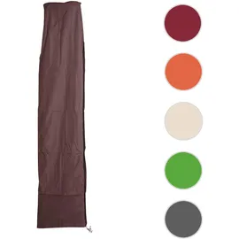 Mendler Schirmhülle HWC für Ampelschirm bis 3,5 m Polyester, PVC Braun