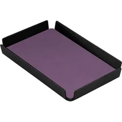 Stil Casa, Set 6 Tabletts für Hotelzimmer, Innenraum aus gepaart Polyurethan, 17x11 cm, lila.