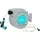 Outsunny Schlauchtrommel 25 m grau