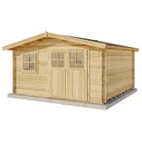 Alpholz Gartenhaus Valeria-28, 428 x 427 cm, Natur