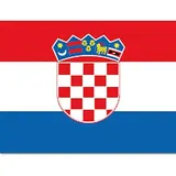 Flagge 577955 (Kroatien, 30 x 20 cm, Spunpolyester)