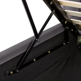 Beliani Beliani, Bett mit Stauraum Samtstoff Lubbon 140 x 200 cm