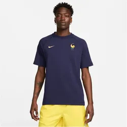 NIKE Frankreich Travel Fußball-Trainingsshirt Herren 498 - blackened blue/club gold M