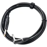 Pronomic Stage INST-A-3 Klinkenkabel (6,3 mm Winkelstecker, 3 m) Schwarz