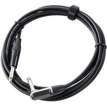Pronomic Stage INST-A-3 Klinkenkabel (6,3 mm Winkelstecker, 3 m) Schwarz