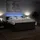 vidaXL Boxspringbett mit Matratze Schwarz 180x200 cm Stoff