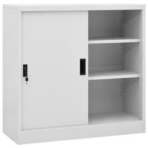 vidaXL Aktenschrank 90x40x90 cm grau