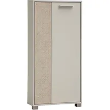 Schildmeyer Edno Highboard 59,8 x 124 x 19,5 cm Cremebeige / Canasta-Dekor